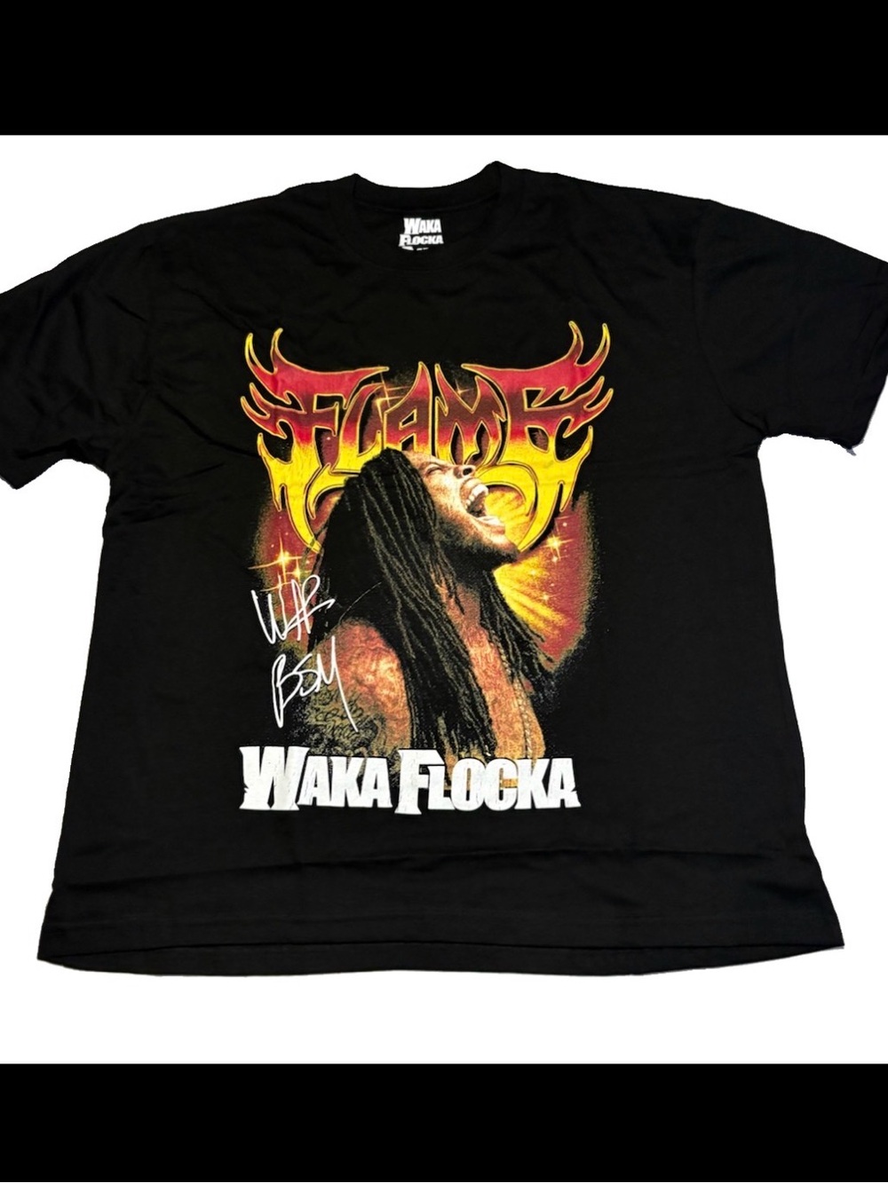 Waka Flocka Flame F.L.A.M.E Graphic Print T-Shirt Large Crew Neck